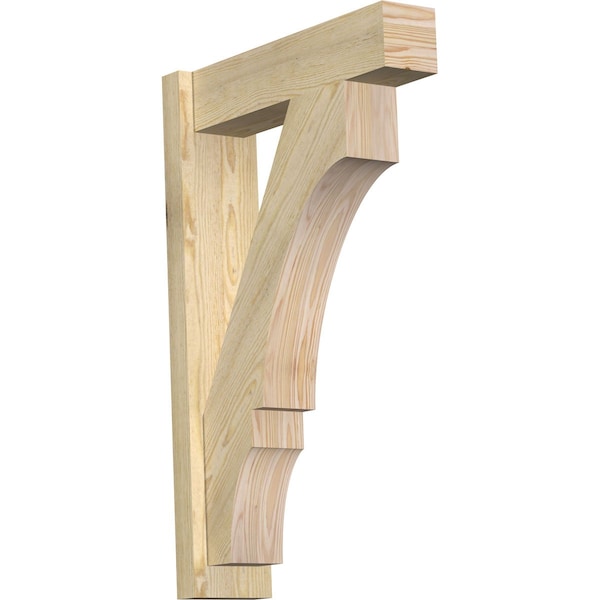 Ekena Millwork Balboa Block Rough Sawn Outlooker, Douglas Fir, 6"W x 22"D x 34"H OUT06X22X34BOA05RDF - main